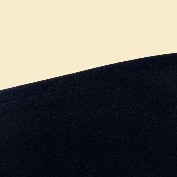 Vintage 80s black wool skirt, size 12 Radcliffe Petites midi to maxi skirt - Picture 6 of 8